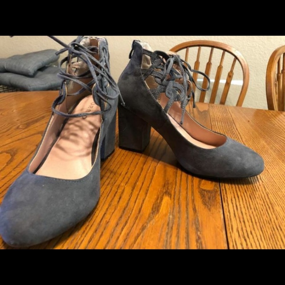 Torrid Ankle Wrap/Tie Mary Jane Heels (Wide Width)
